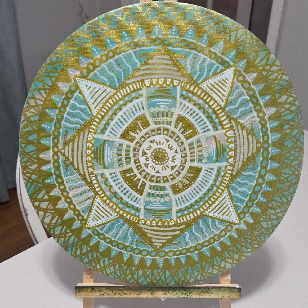 Hand-Painted Mandala - Original Art🎨